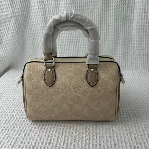 NEW Coach Mini Rowan Crossbody Bag In Blocked Signature Canvas - Picture 7 of 13